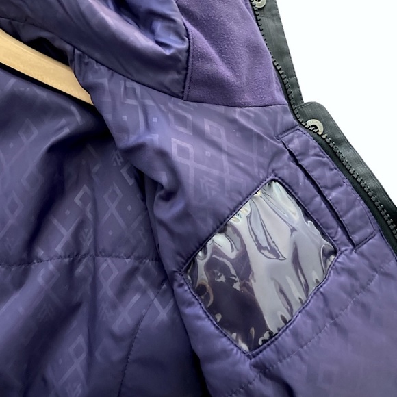 BURTON DryRide Da Nang Hooded Performance Ski Snowboard Jacket Charcoal Gray - Picture 11 of 12